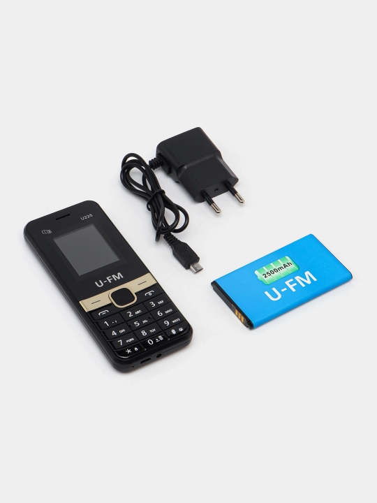 Кнопочный телефон U-FM Mobile U225, FM radio 1800mAh