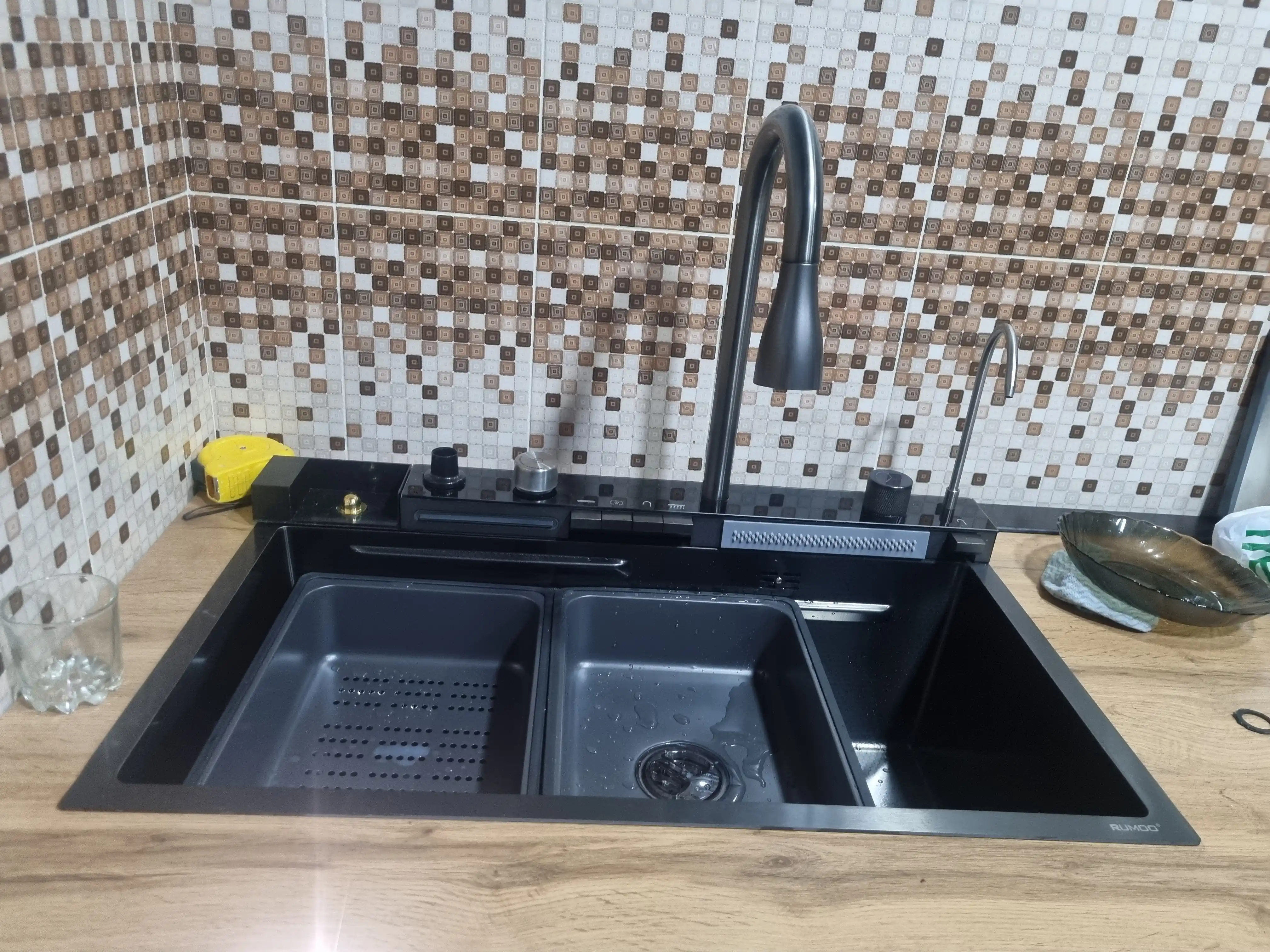 Ko'p funktsiyali, nano-rakovina oshxona lavabosi, 75 * 46 * 22 sm, 7546-1FYJYB