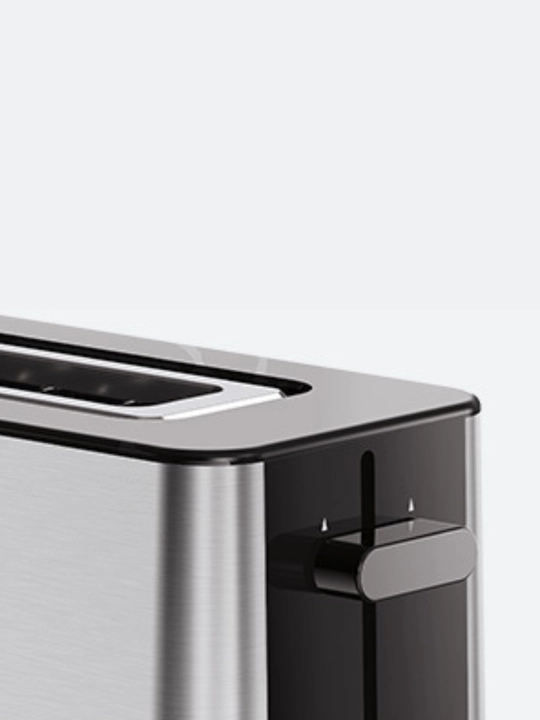 Braun PurShine HT1610BK toster, 1030 Vt, 25 sm bo‘lim, 8 daraja, muzdan tushirish