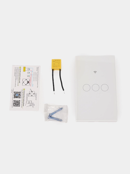 Aqlli sensorli Wi-Fi+RF 433MHz yorug‘lik kaliti, Tuya Smart Life