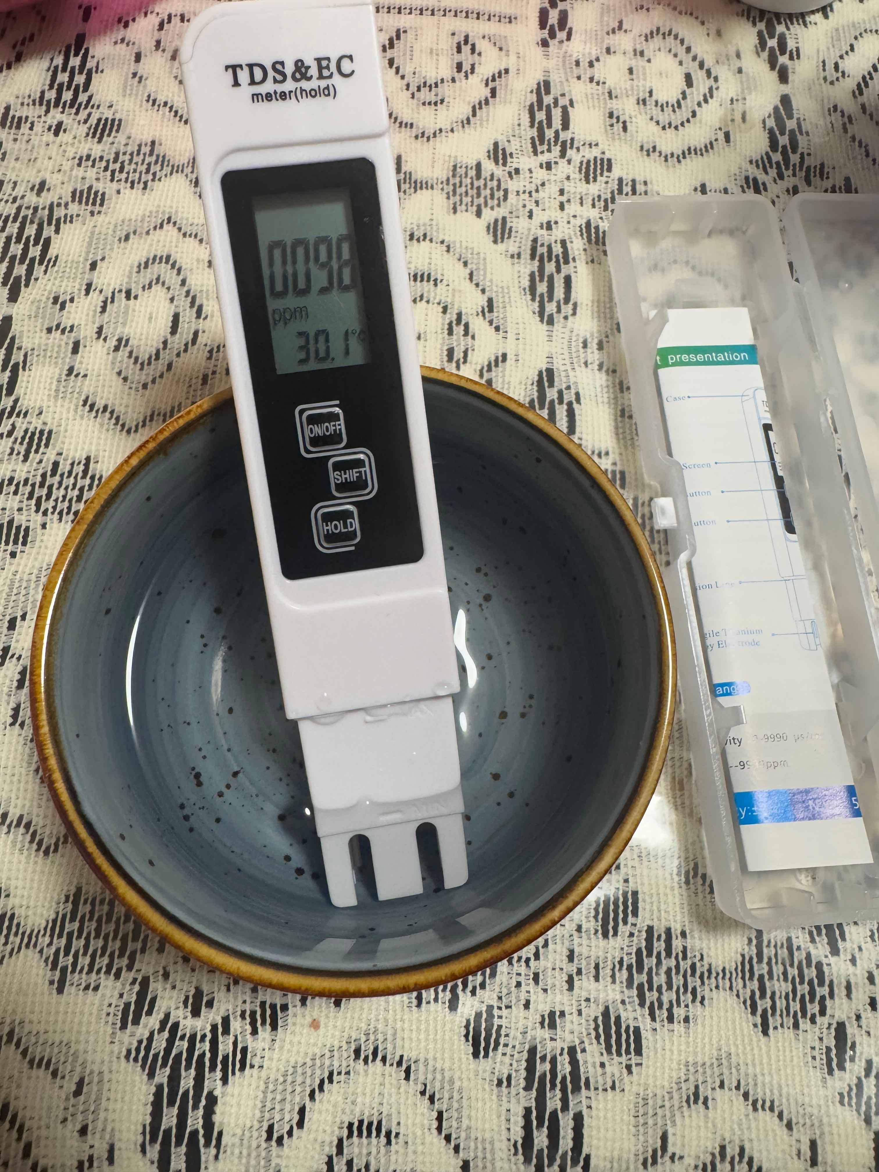 Тестер для воды, измеритель качества воды, TDS meter