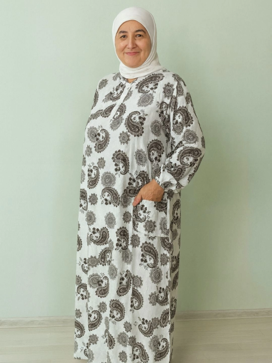Ayollar uchun kundalik ko'ylak, paxta, abaya, katta o'lchamlari ham bor - 