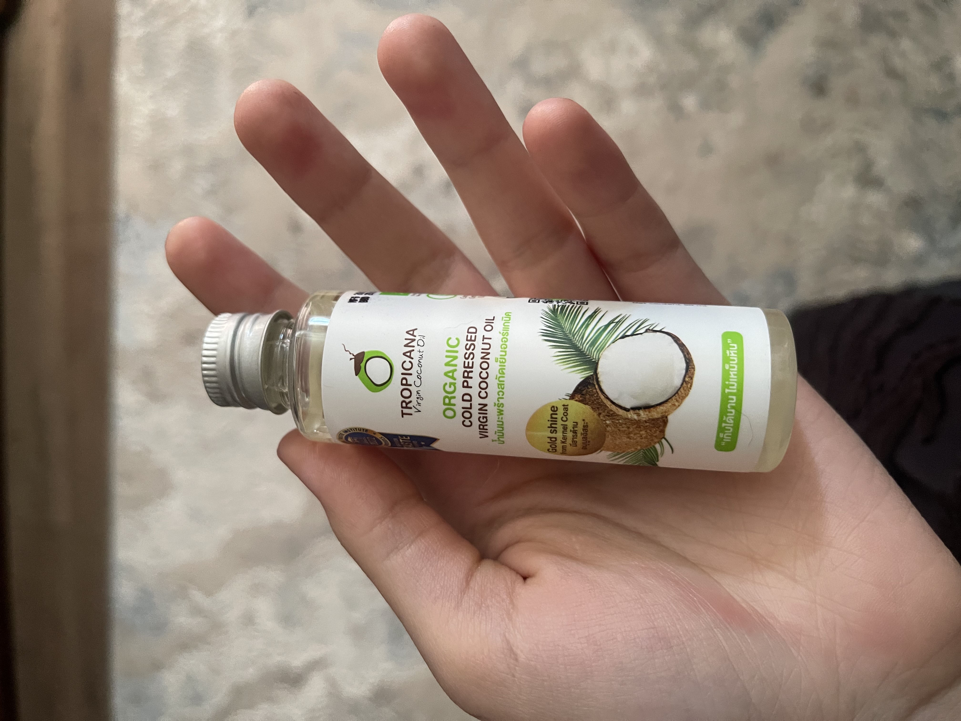 Organik tozalanmagan kokos moyi, Tropicana birinchi sovuq presslangan, 50-500 ml