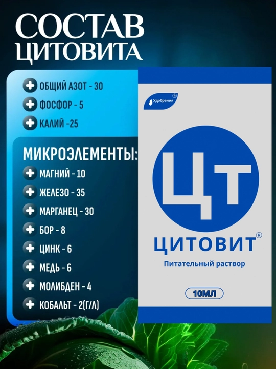 Регуляторы роста, Цитовит, Феровит, Силиплант