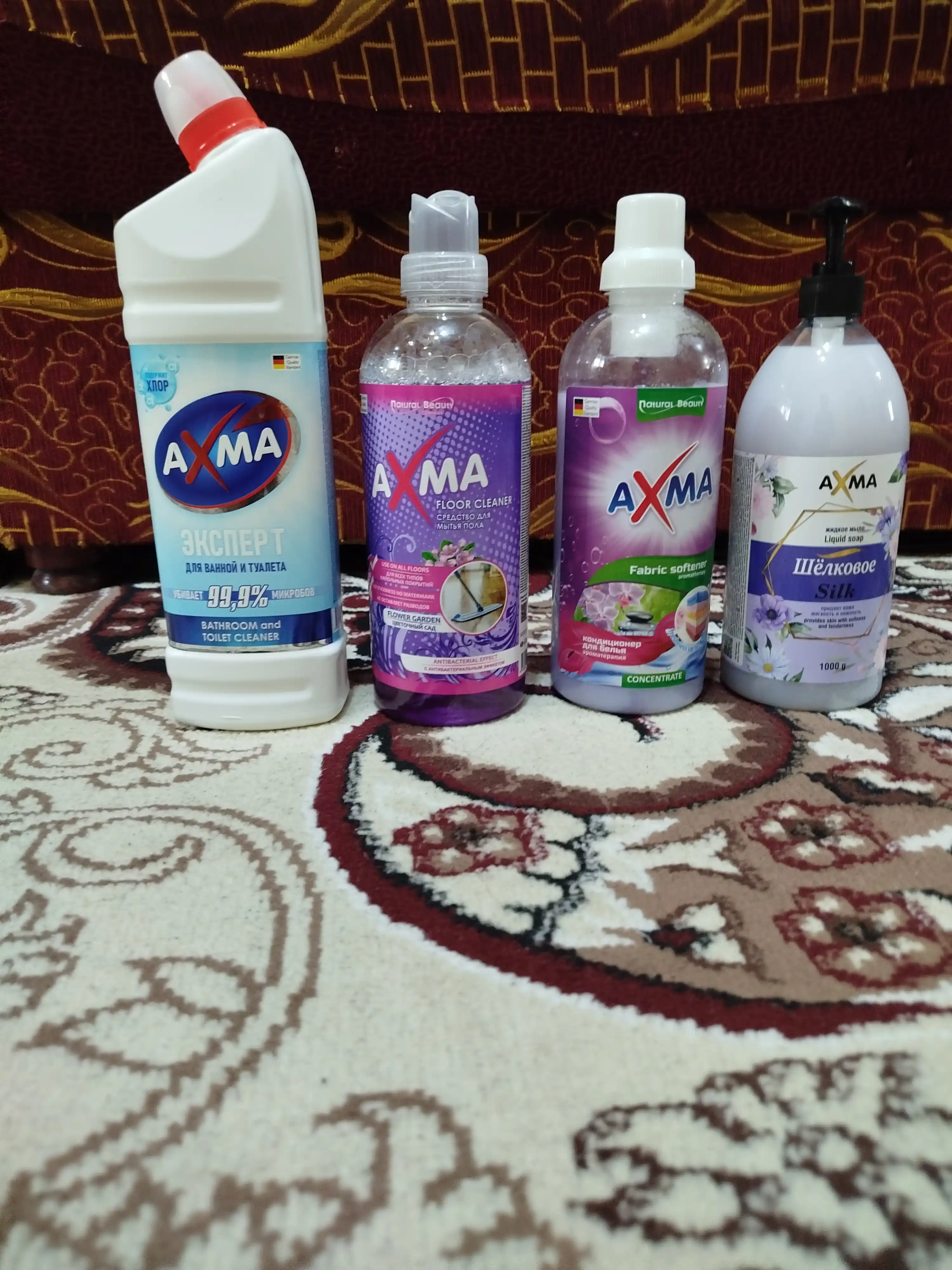 Средство для мытья пола Axma, цветочный сад с антибактериальным эффектом, 1 кг