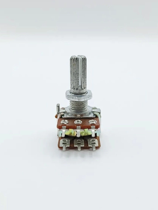 Потенциометр резистор 3 шт WH148-2 B5К, 5кОм, L20мм, стерео, 6 pin