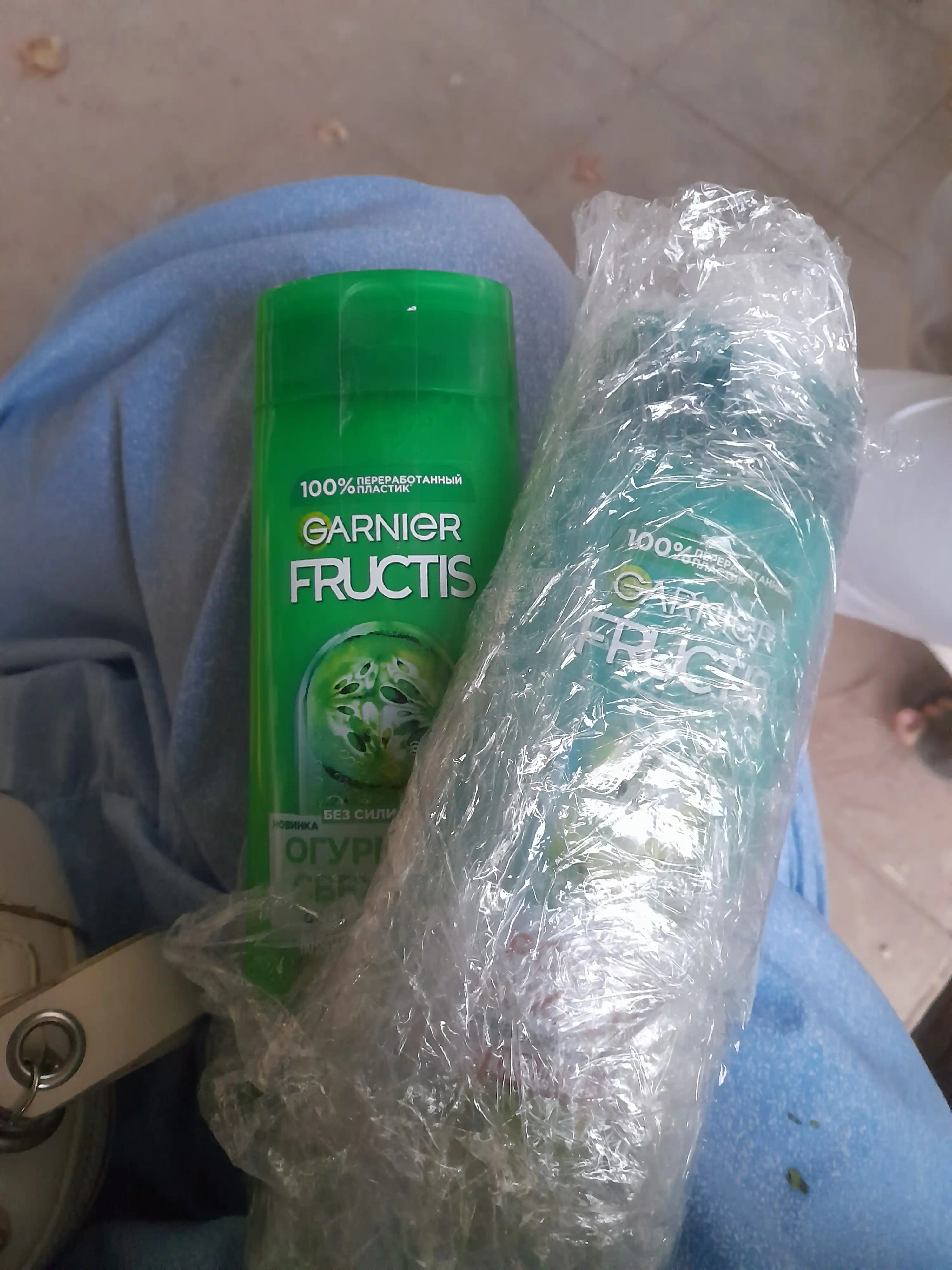 Garnier Fructis укрепляющий шампунь для волос Fructis, огуречная свежесть, склонные к жирности, 400 мл