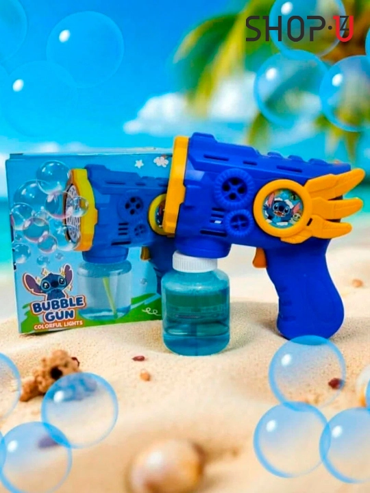 Sovun pufaklari generatori bolalar uchun batareyali sovun pufakchasi BUBBLE GUN