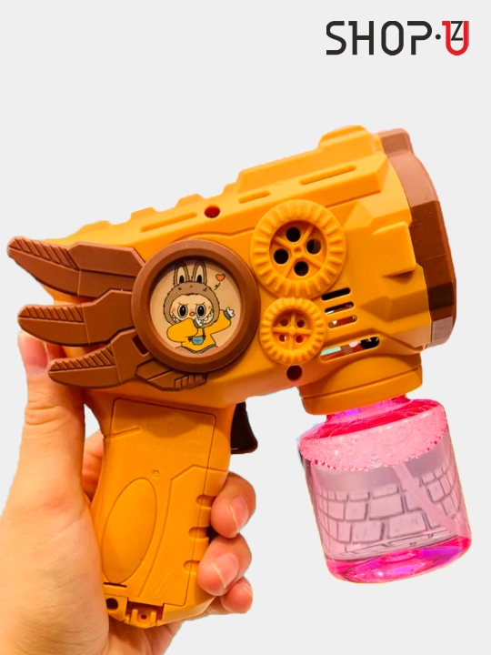 Sovun pufaklari generatori bolalar uchun batareyali sovun pufakchasi BUBBLE GUN