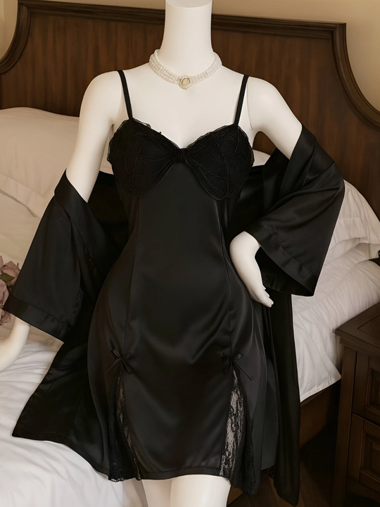 Женский комплект, халат и рубашка, костюм Armani, стандарт, 44-46 - 
