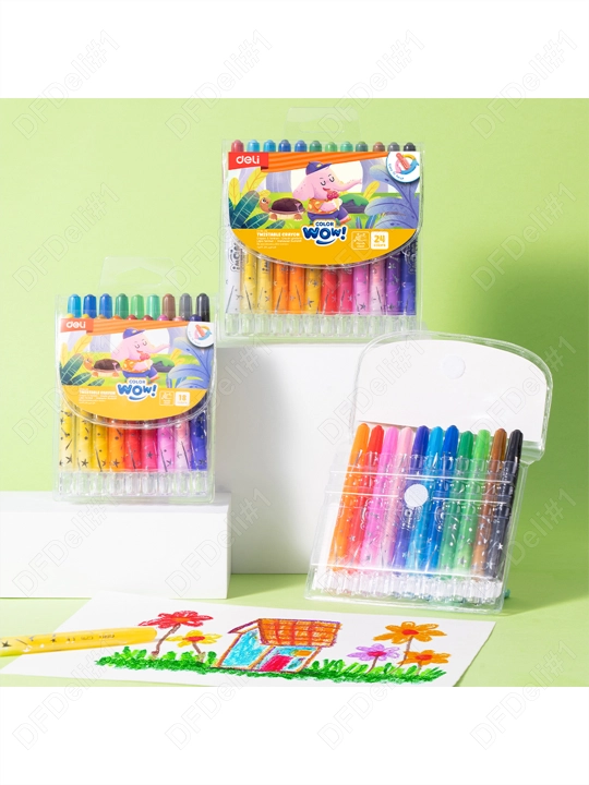 Pastel bo'rlar 18 rang EC216-18 Deli, 216-18-EC