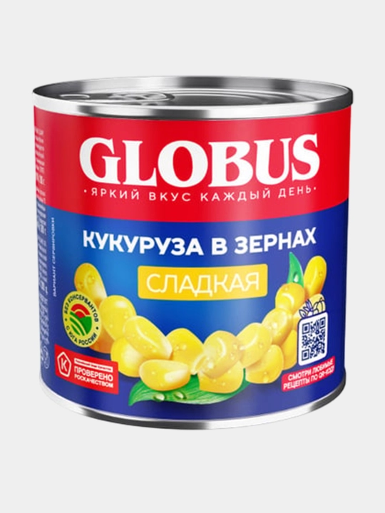 Кукуруза сладкая Globus, 340 г - 