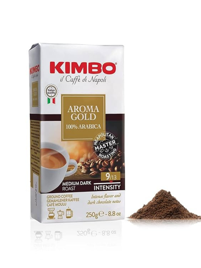 Кофе молотый Kimbo Aroma gold, 100% арабика, в мягкой упаковке, 250 г