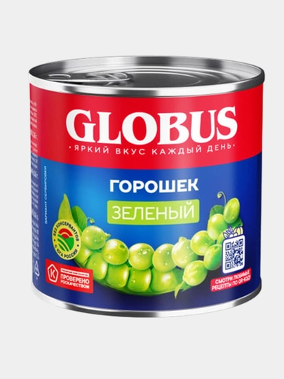 Зеленый горошек "Globus", 400 г — FARGO-P02CE3F