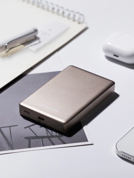 Simsiz magsafe power bank CANYON OnPower Slim, iphone uchun, 5000 mA, 10000 mA