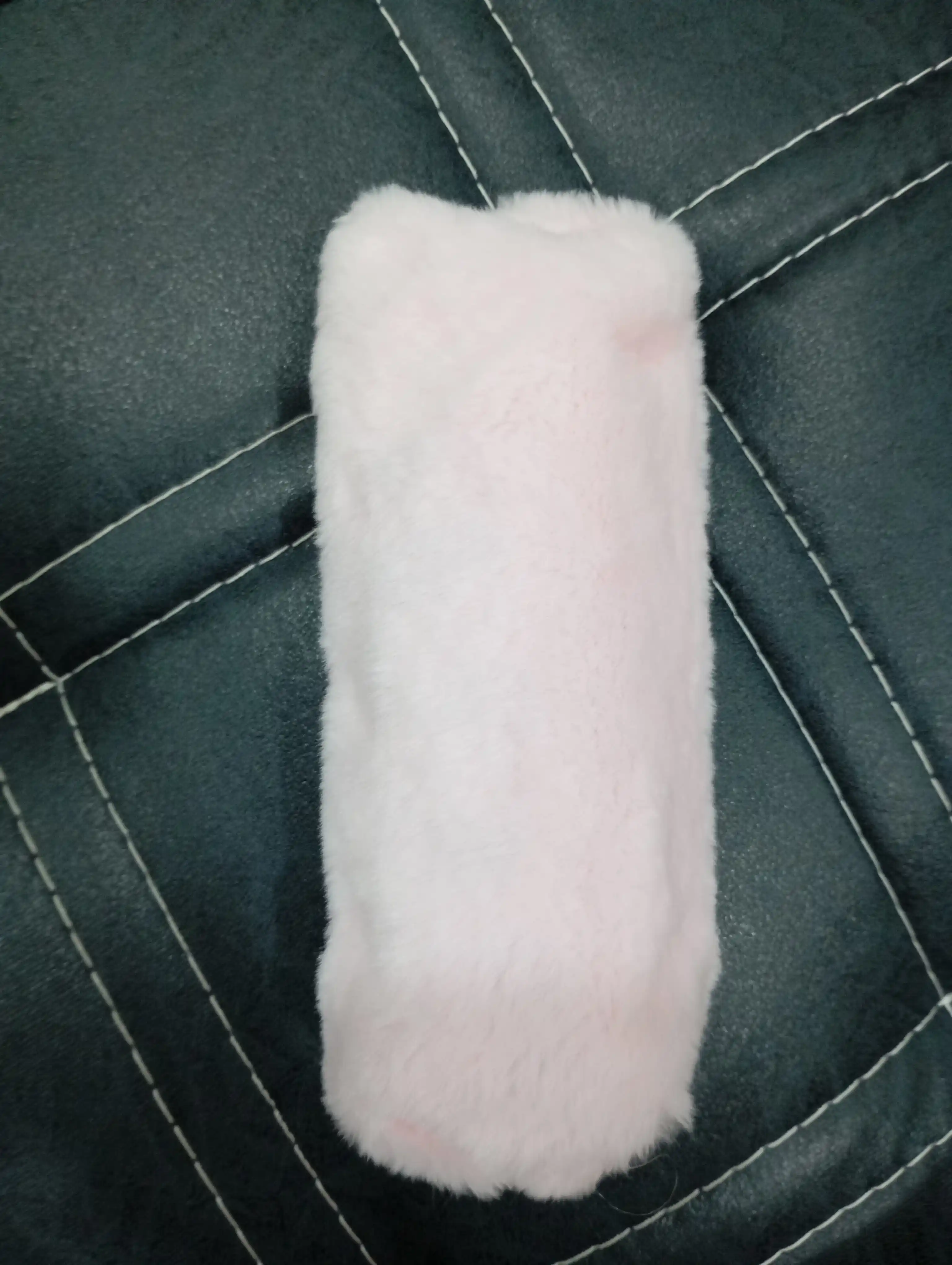 Plyush qalam qutisi, fermuarli kosmetik sumka, mo'ynali