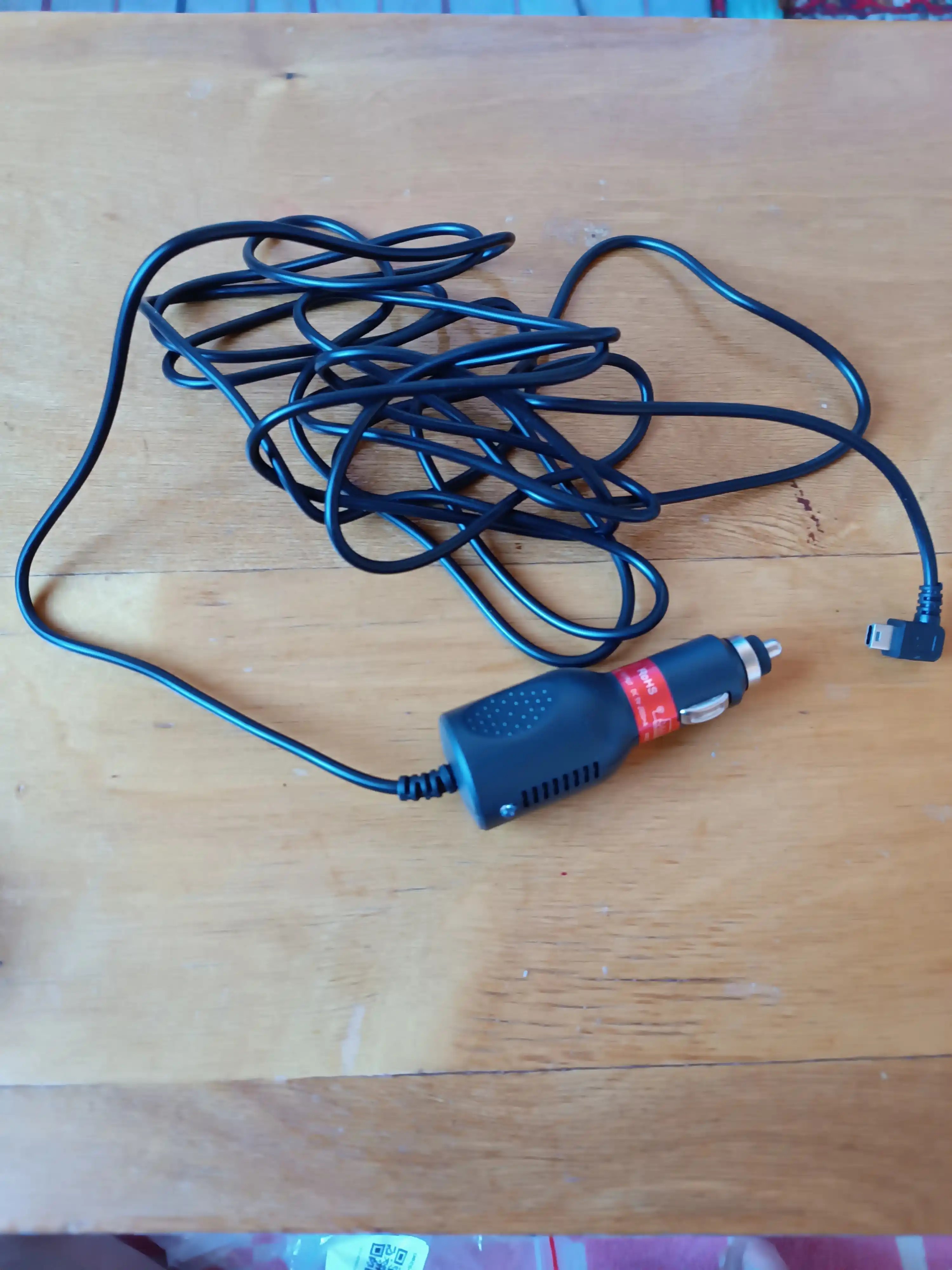 Зарядное устройство для видеорегистратора MiniUSB, 3 м, 5V, 2A шнур питания