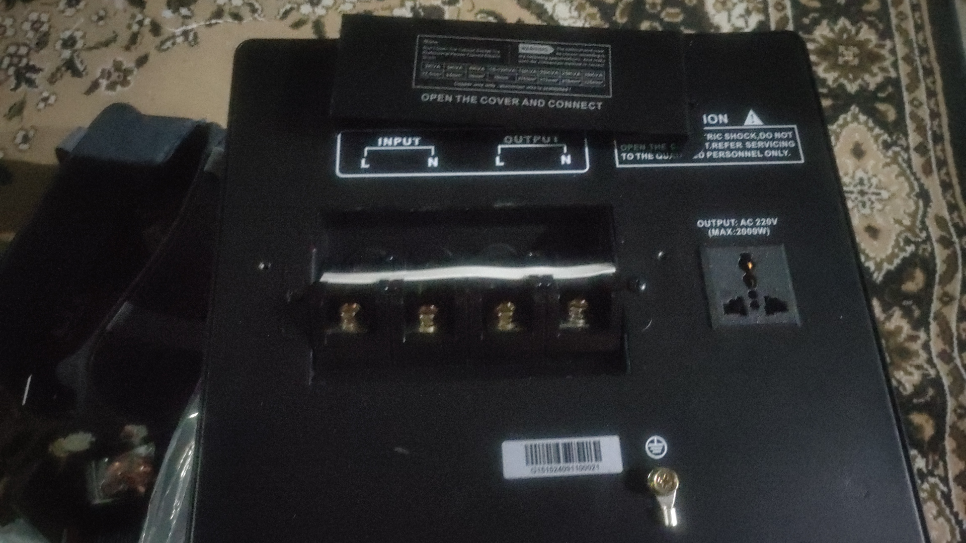 Kuchlanish stabilizatori TEH TVR 45, 10/15/20 kVA, relay, 220 V, asboblar uchun