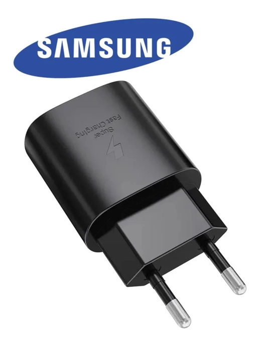 Samsung 25W PD zaryadlovchi + Type-C 5A kabel, tez zaryadlovchi adapter