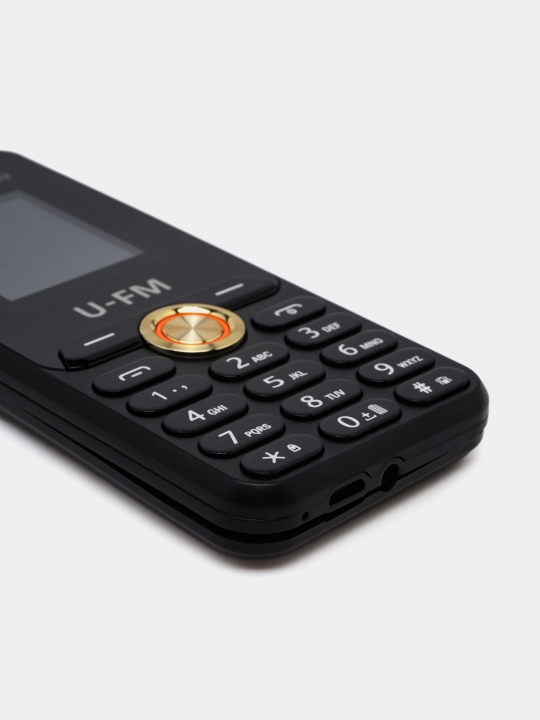 Tugmali telefon U-FM Mobile U5602, oddiy telefon FM radio 1800 mAh