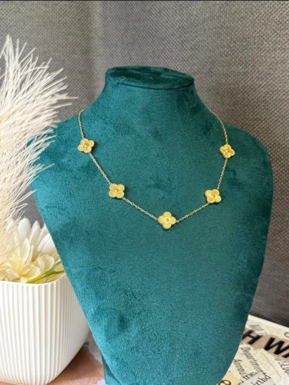 Кулон с сердцем, цепочка, бижутерия, Van Cleef, серебристый, аксессуары для девочек — AA1122-yurakchalikulon57292695-ЗОЛОТ