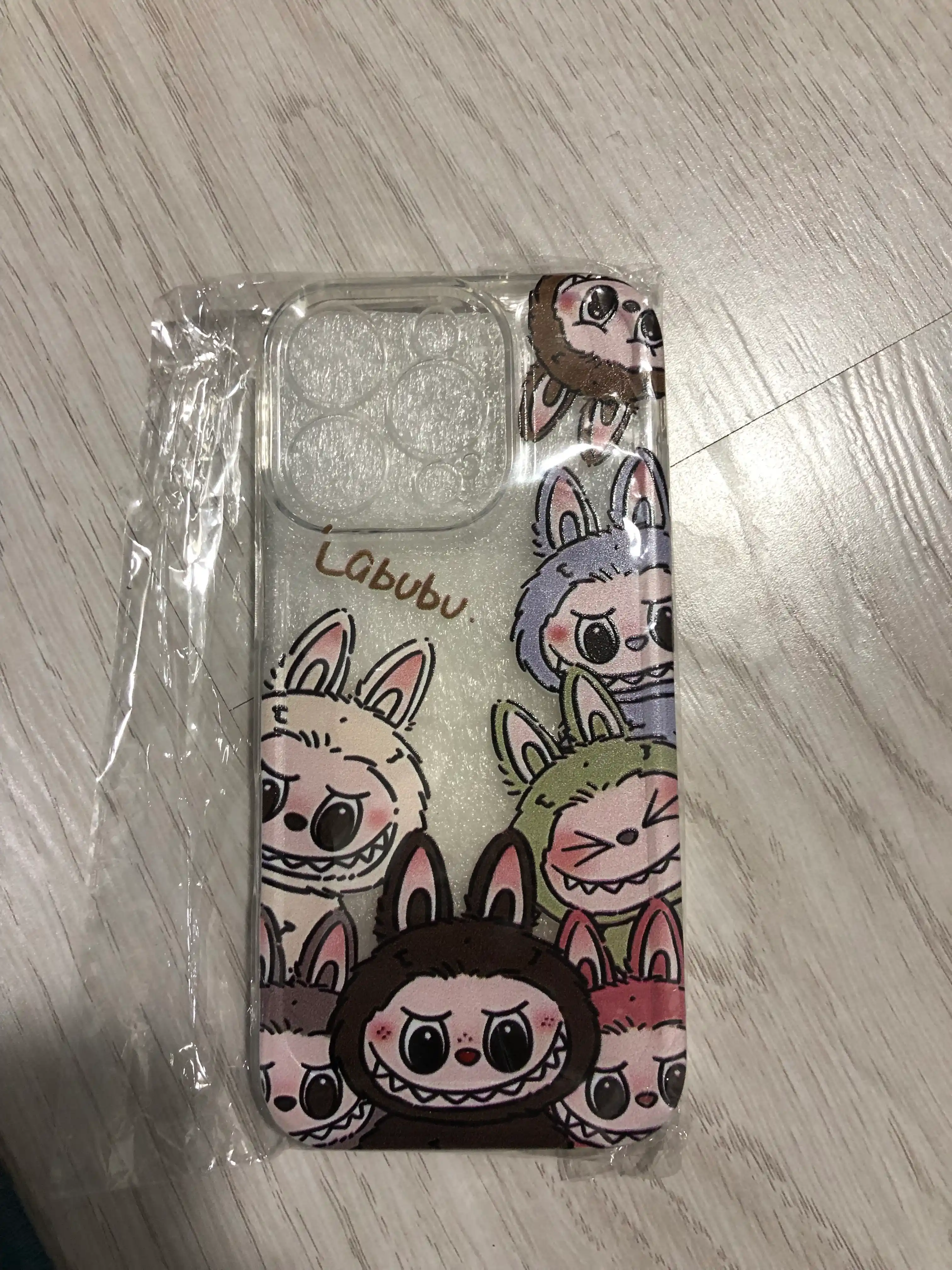 IPhone 12, 13, 14, 15, 16 Pro, Pro Max uchun LABUBU g‘ilof, zamonaviy dizayn
