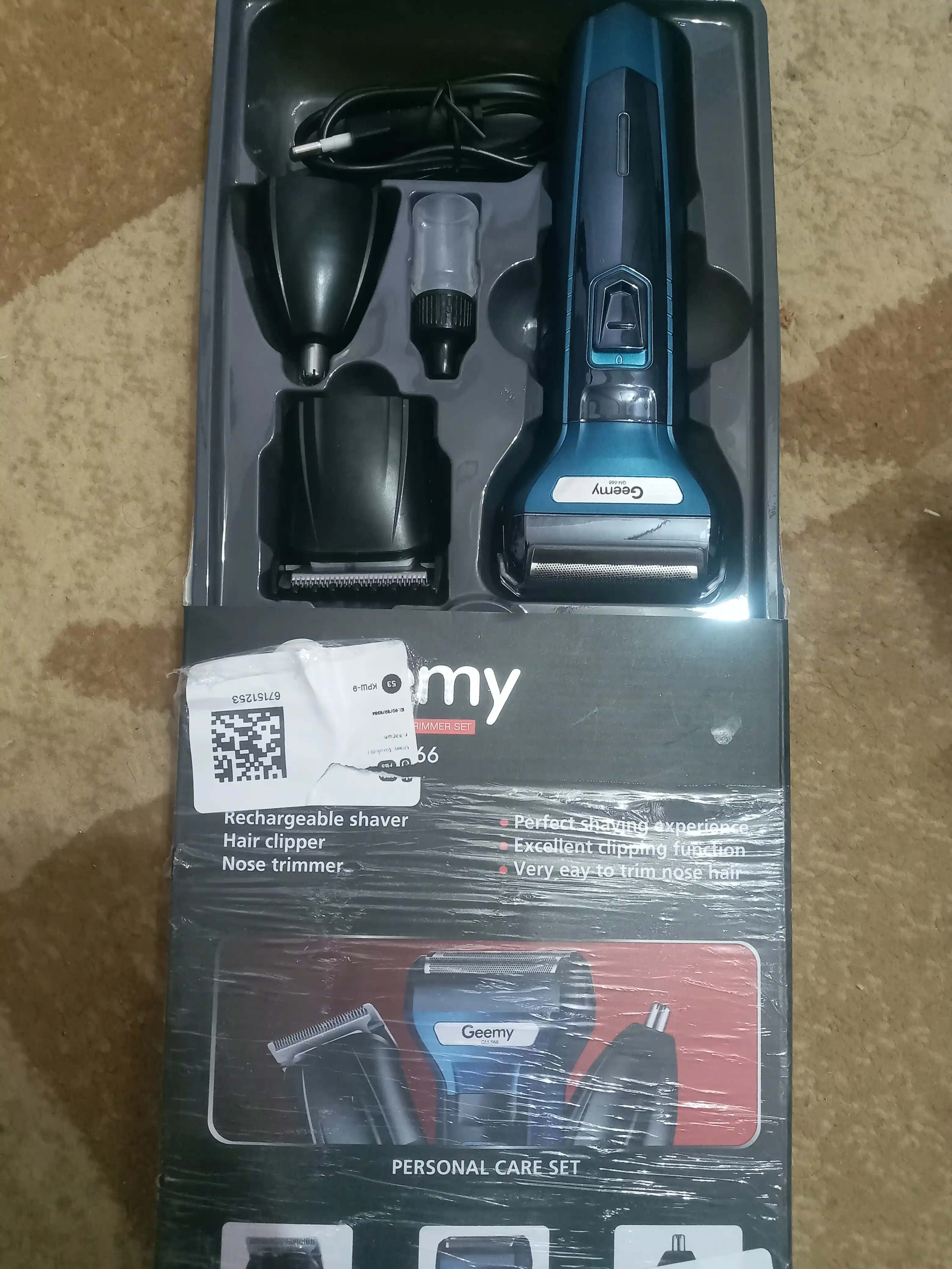 Электробритва для триммера для бороды и усов Geemy GM