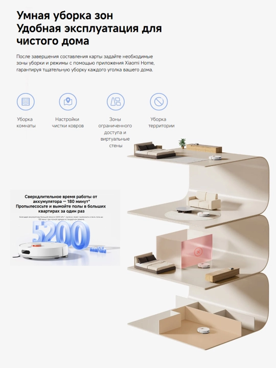 Робот пылесос Xiaomi Robot Vacuum H40 EU
