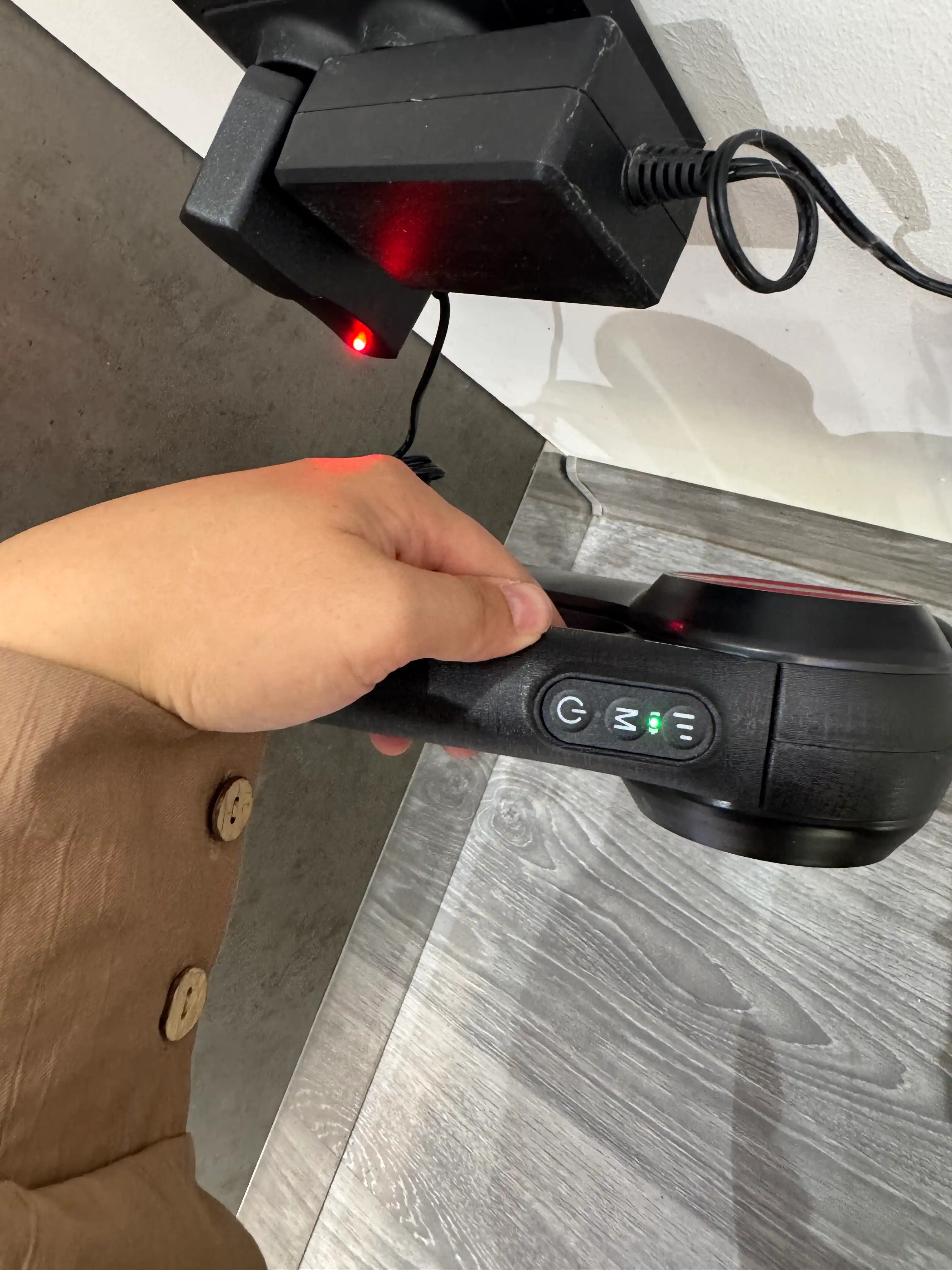 Bel, oyoq va tana uchun elektr massajor, 12 xil nasadkali