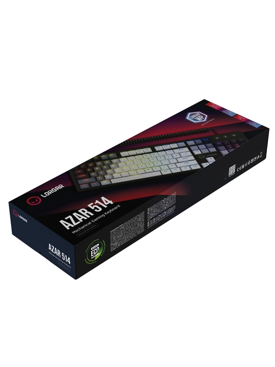 Gaming mexanik klaviatura Lorgar Azar 514, RU/ENG, RGB yoritgichli bilan