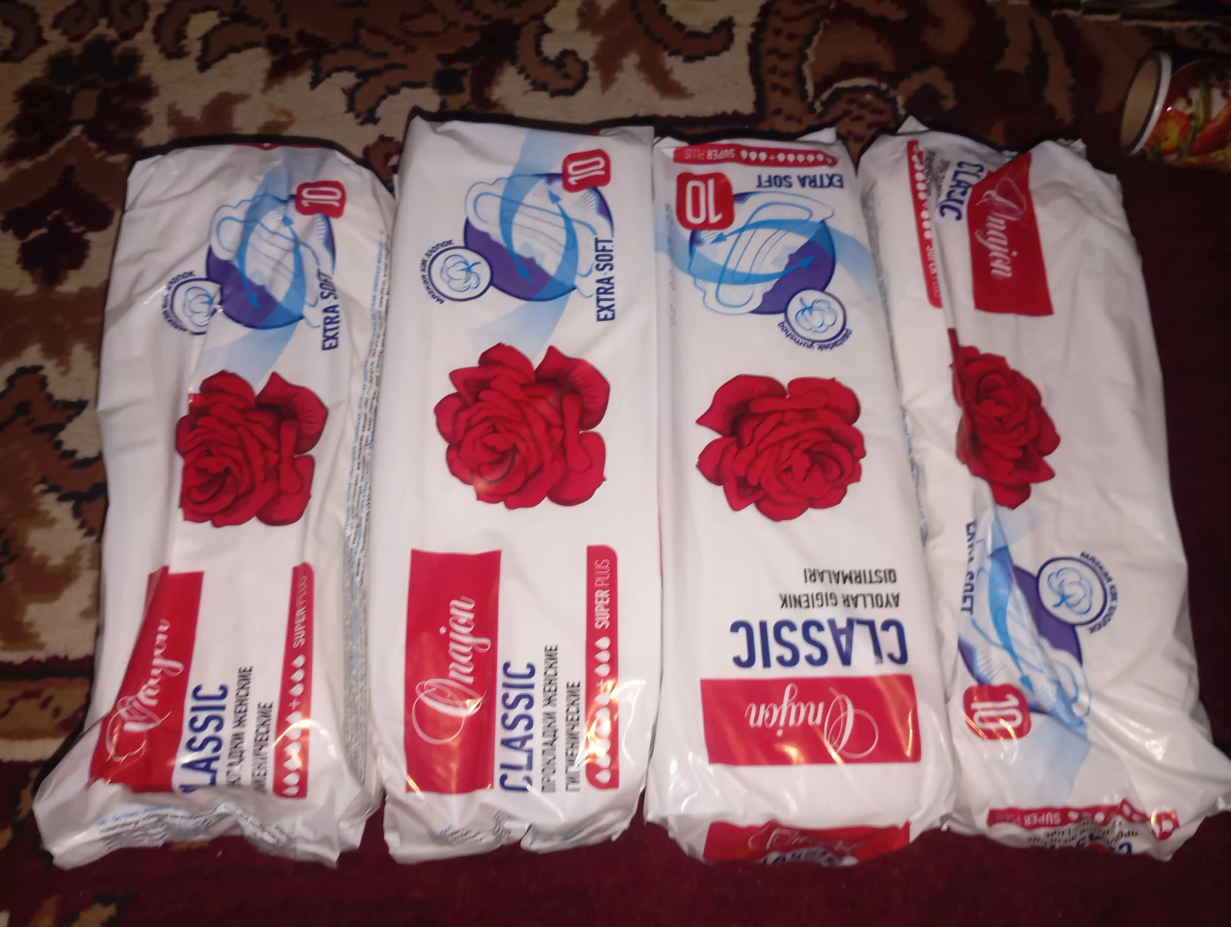 Ayollar uchun gigiena prokladkalari "ONAJON Classic" Super, 10 dona