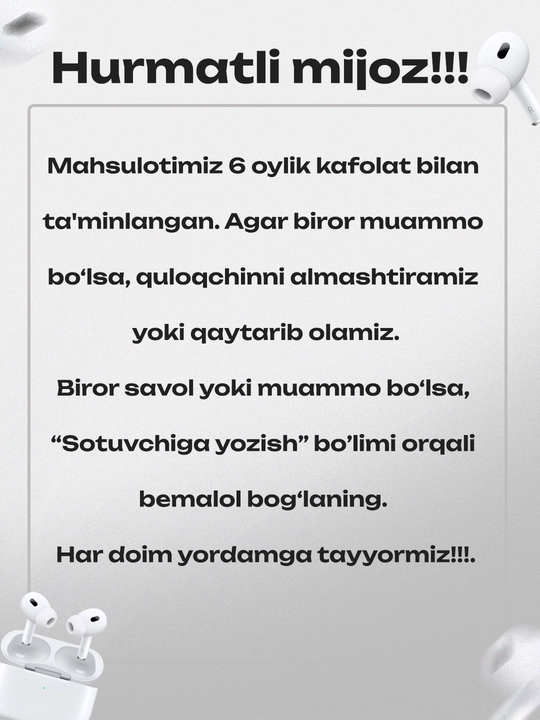 Simsiz quloqchinlar Pods Pro 2, Android va IOS uchun, 5.3 versiya so'nggi avlod bluetooth