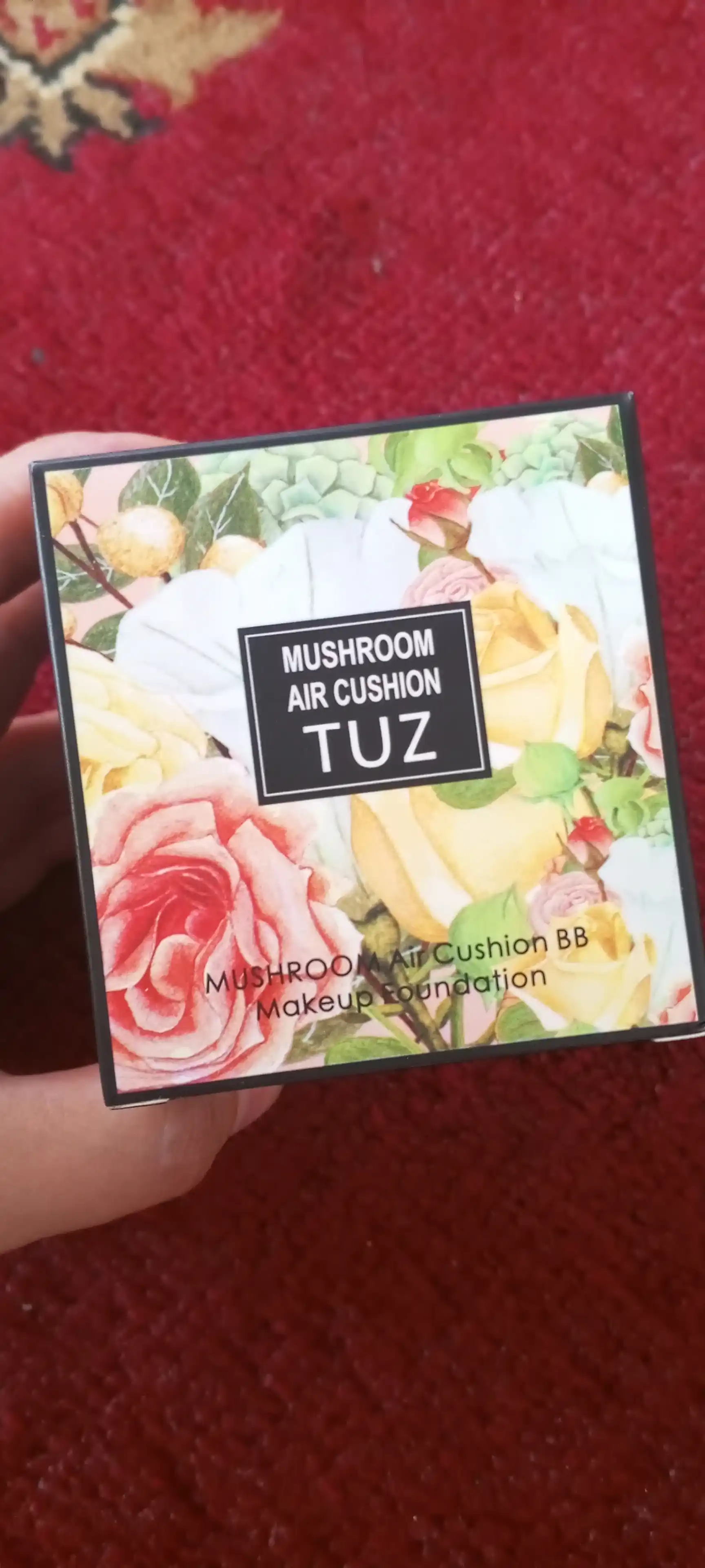 Tonal BB krem kushon TUZ Mushroom Air Cushion, yuz uchun, upa, namlovchi, 12 g