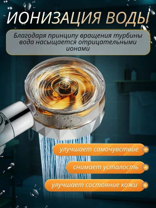 Лейка для душа, турбо лейка, массажная для душа с фильтрацией ALFA