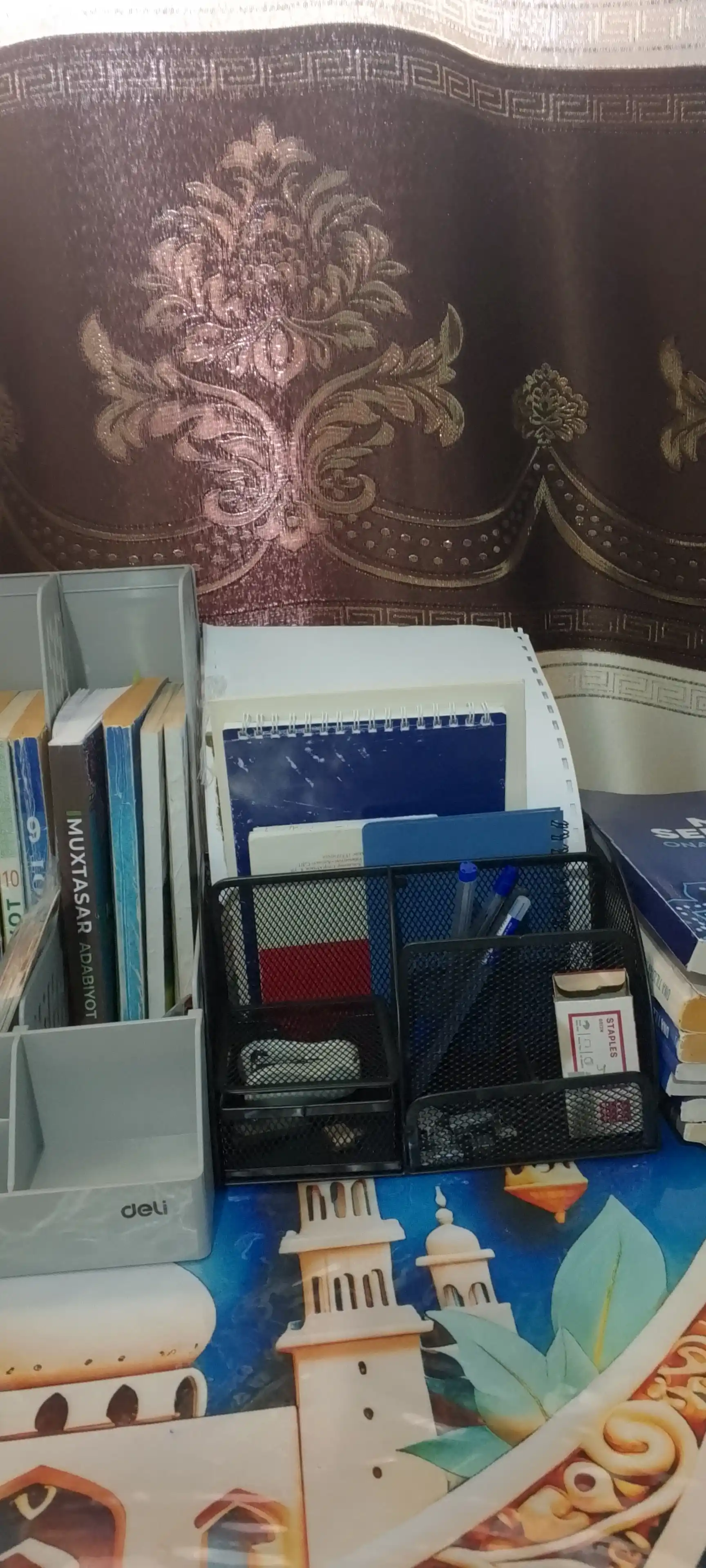 Maktab va ofis uchun organayzer qalam ruchka uchirg'ch va boshqa narsalar