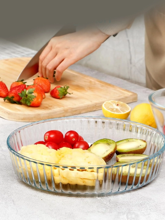 Стеклянная форма для запекания, жаропрочная, для духовки и выпечки