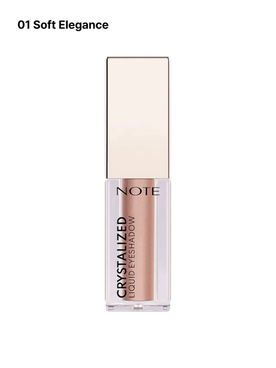 Жидкие тени для век Note Crystalized Liquid Eyeshadow, сияющие оттенки