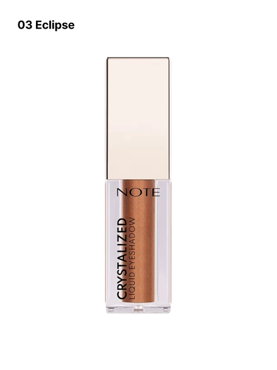 Жидкие тени для век Note Crystalized Liquid Eyeshadow, сияющие оттенки