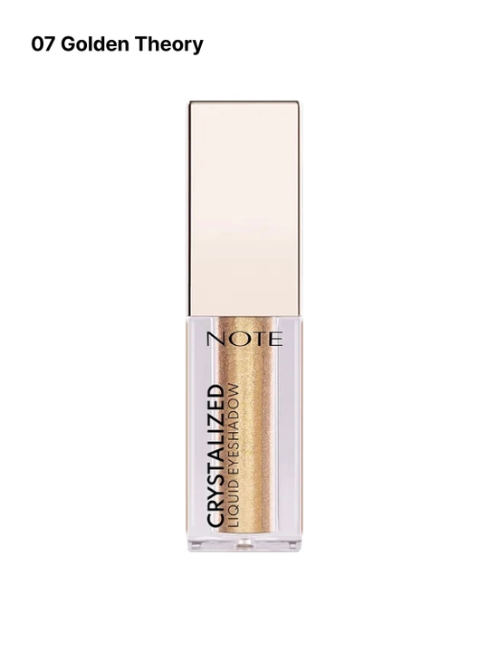 Жидкие тени для век Note Crystalized Liquid Eyeshadow, сияющие оттенки
