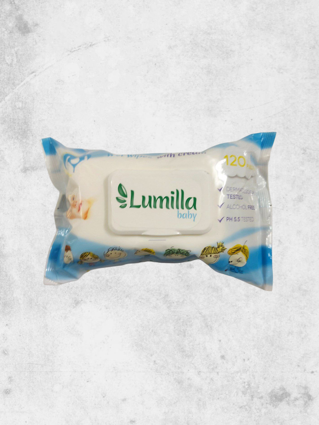 Влажные салфетки Lumilla baby krem, 120 шт - 