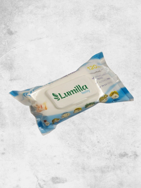 Nam salfetkalar Lumilla baby krem, 120 dona