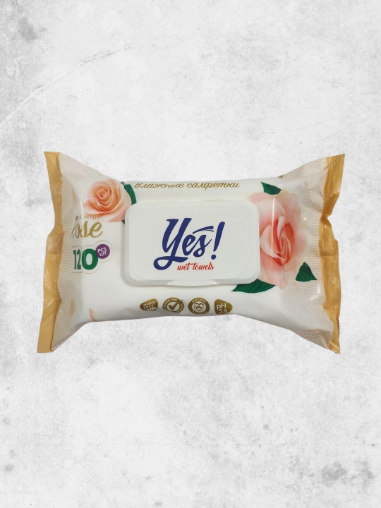 Влажные салфетки Yes Rose, 120 шт - 