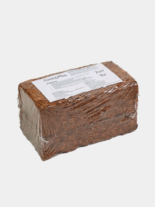 Kokos chipslari Coco Plus preslangan, tabiiy, organik substrati