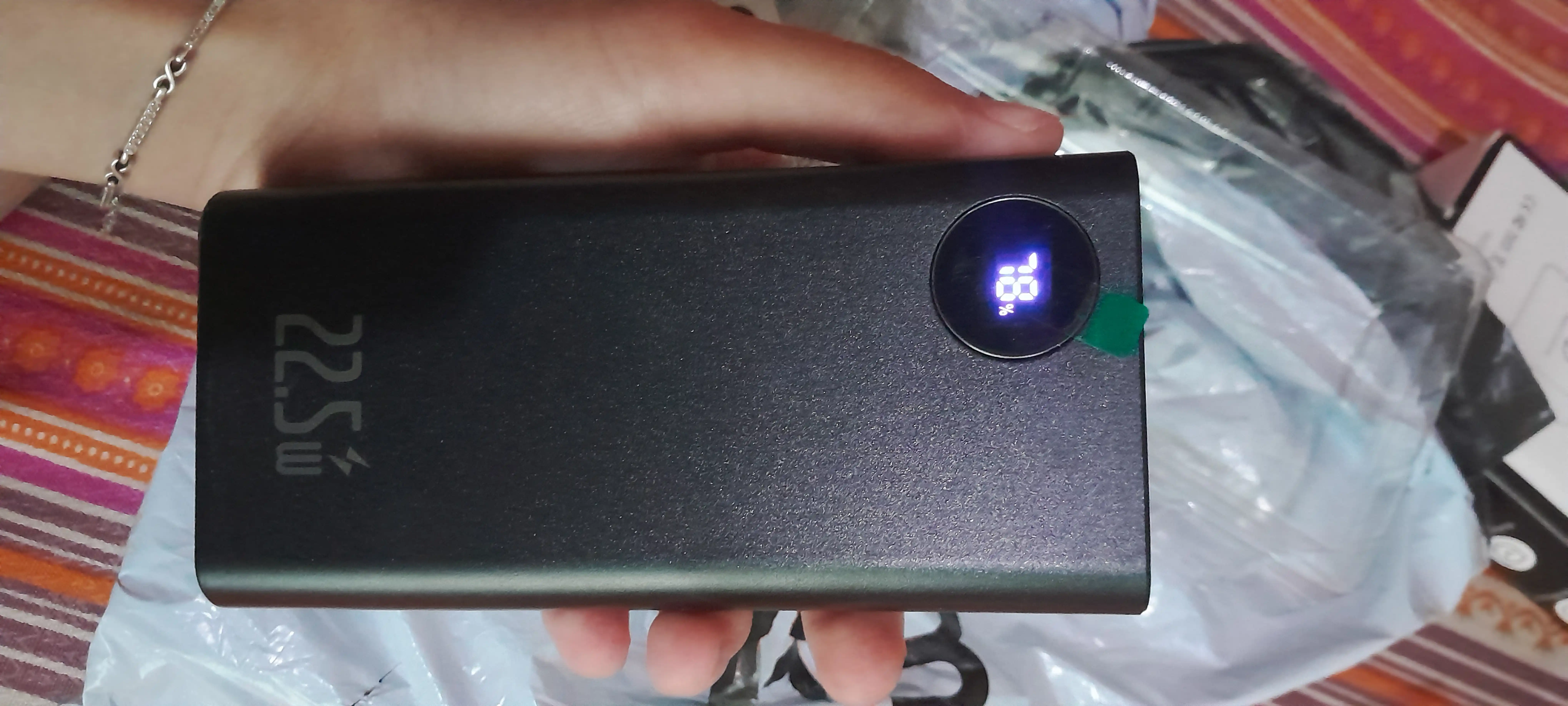 Tashqi akkumulyator 22.5w tezkor quvvat 20000 mA/h 