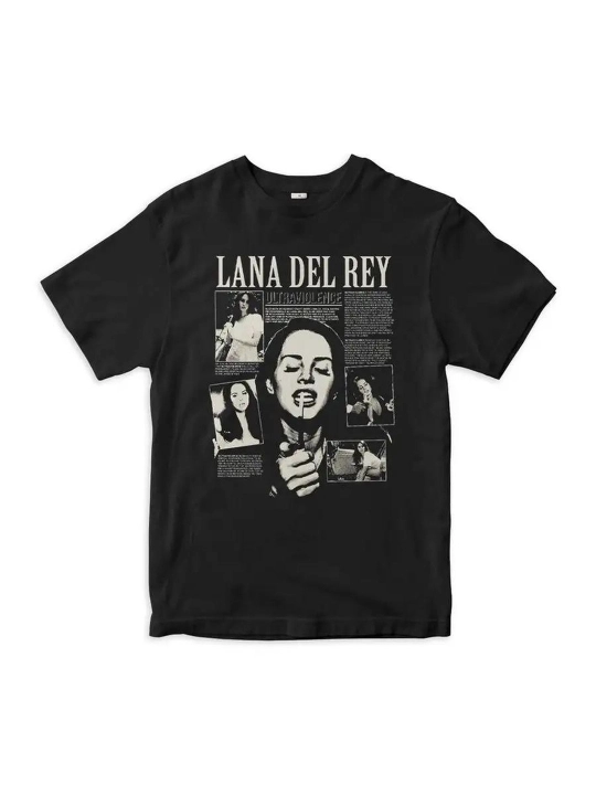 Erkaklar va ayollar uchun lana del rey futbolkasi, yoz mavsumi uchun