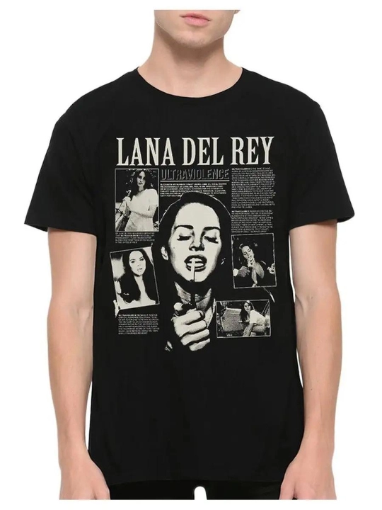 Erkaklar va ayollar uchun lana del rey futbolkasi, yoz mavsumi uchun