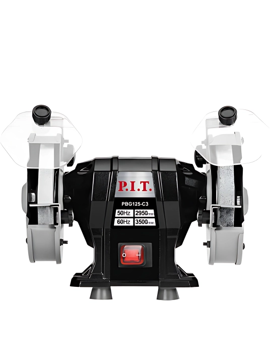 Точильный станок P.I.T. PBG125-C3, 250 Вт, 125 мм, настольный