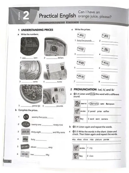 English File A1/A2/B1/B2/C1 Fourth edition 2 in 1 Student's book+Workbook