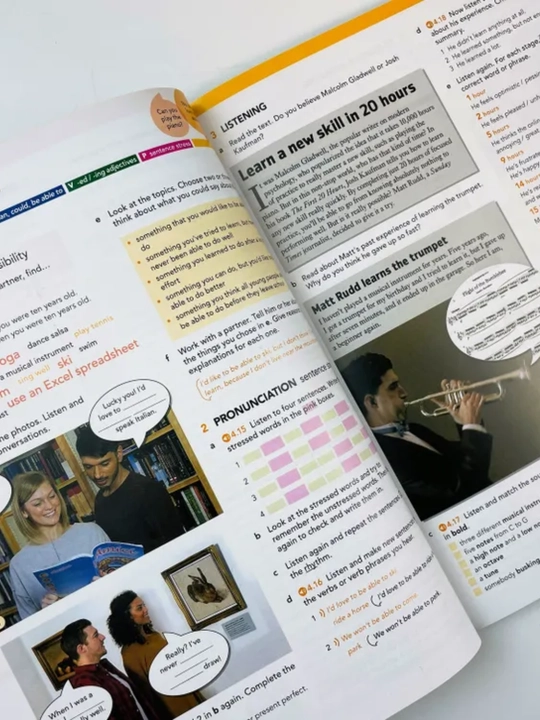 English File A1/A2/B1/B2/C1 Fourth edition 2 in 1 Student's book+Workbook