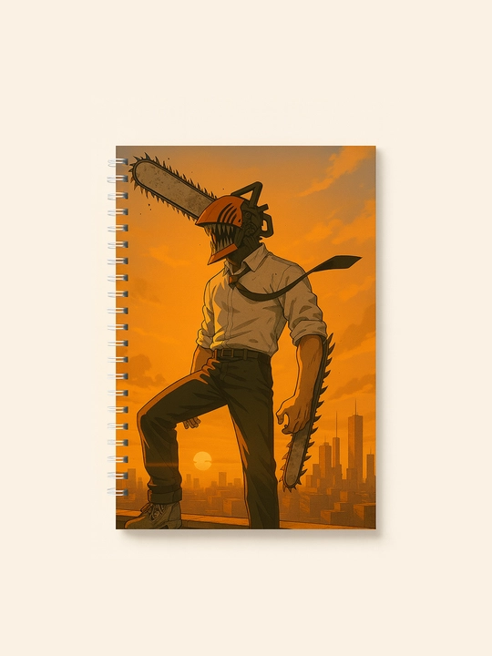Аниме блокнот Человек бензопила, Chainsaw Man, А5, 40 страниц, тетрадь